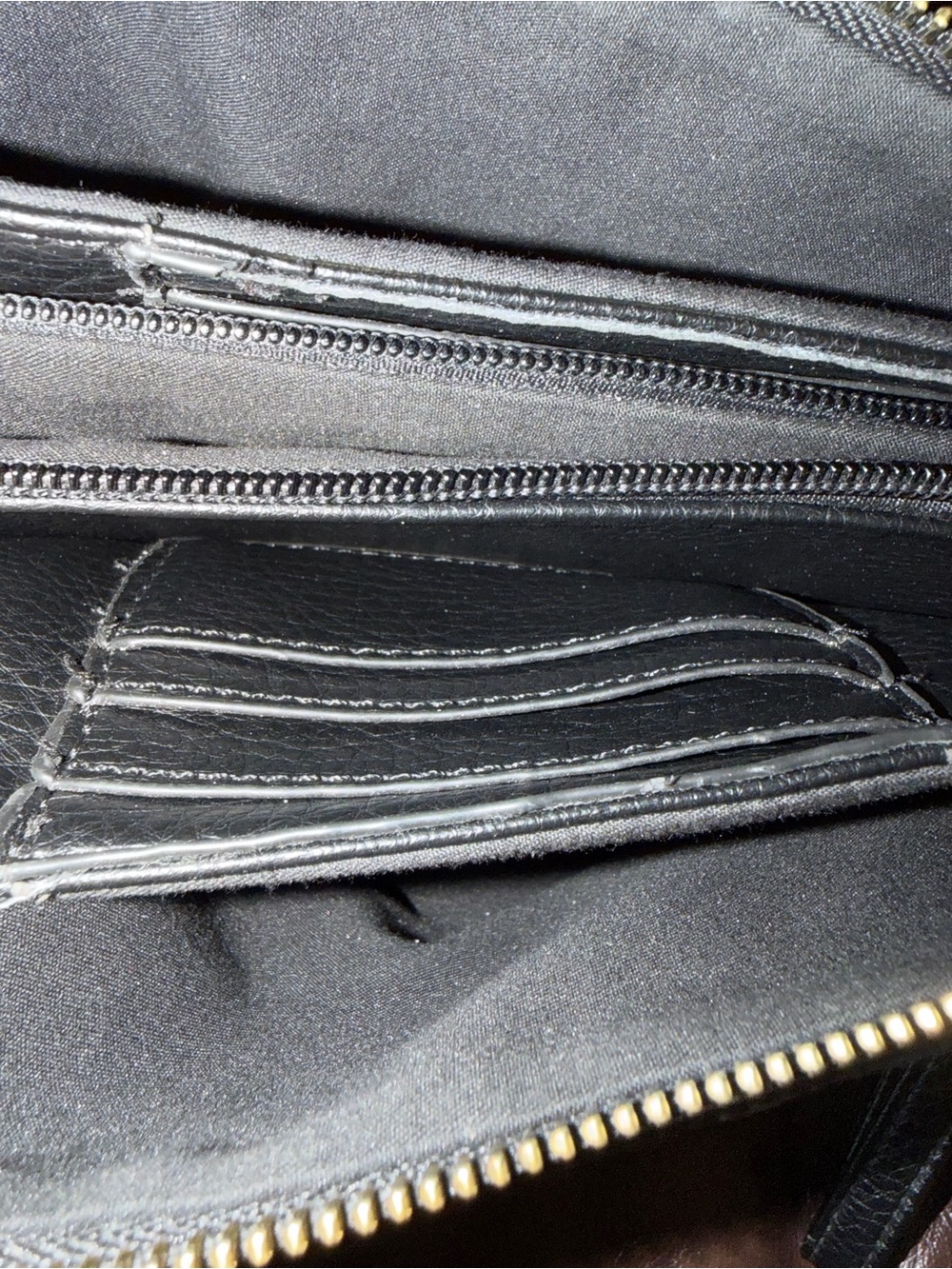 Double Wristlet Clutch Woven Vegan Leather NWOT - Picture 4 of 9